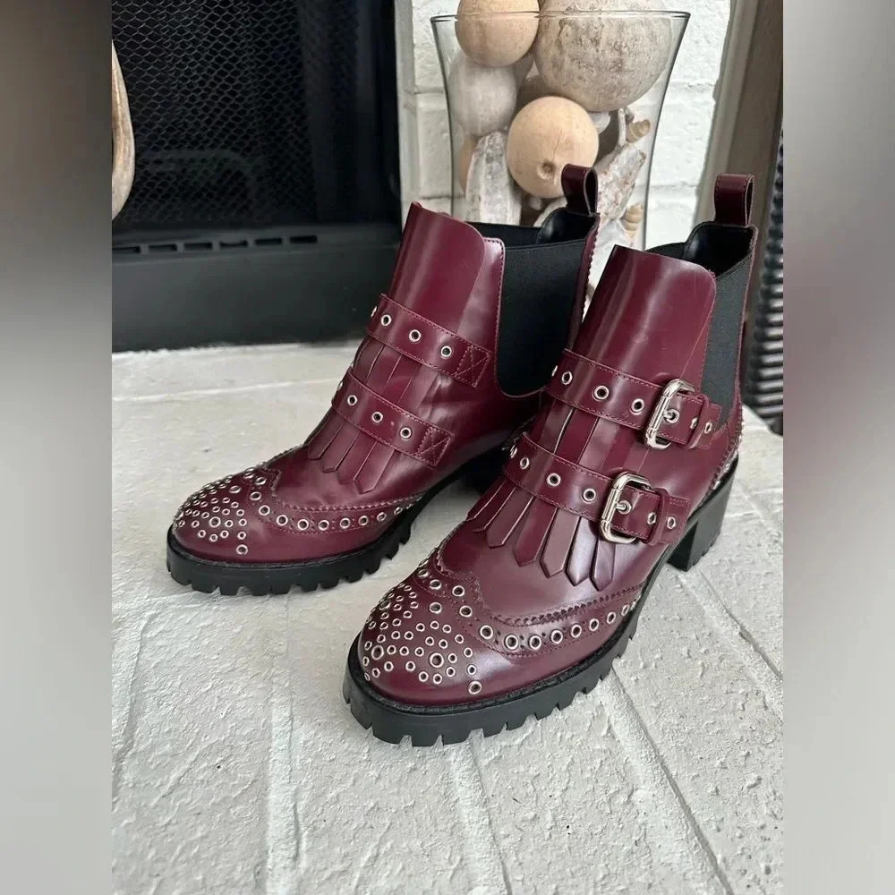 Red Valentino Ankle leather boots size 37 - Picture 2 of 11